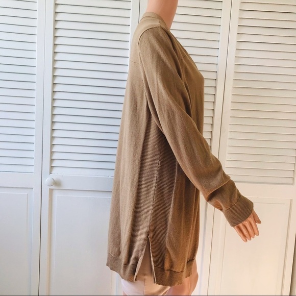 2/$50 CHICO’S Brown Long Sleeve Open Front Cardigan Sweater Size XL - Picture 3 of 7